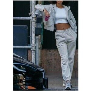 CALI 1850 Women’s Cropped Hoodie & Jogger Sweatsuit Set  Size M